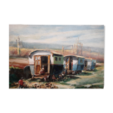 Signed oil on cardboard