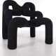 Vintage black Terje Ekstrøm Ekstrem armchair Stokke Varier