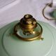 Suspensions abat jour opaline vert pastel