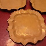 5 dessert plates pottery south france dieulefit drome