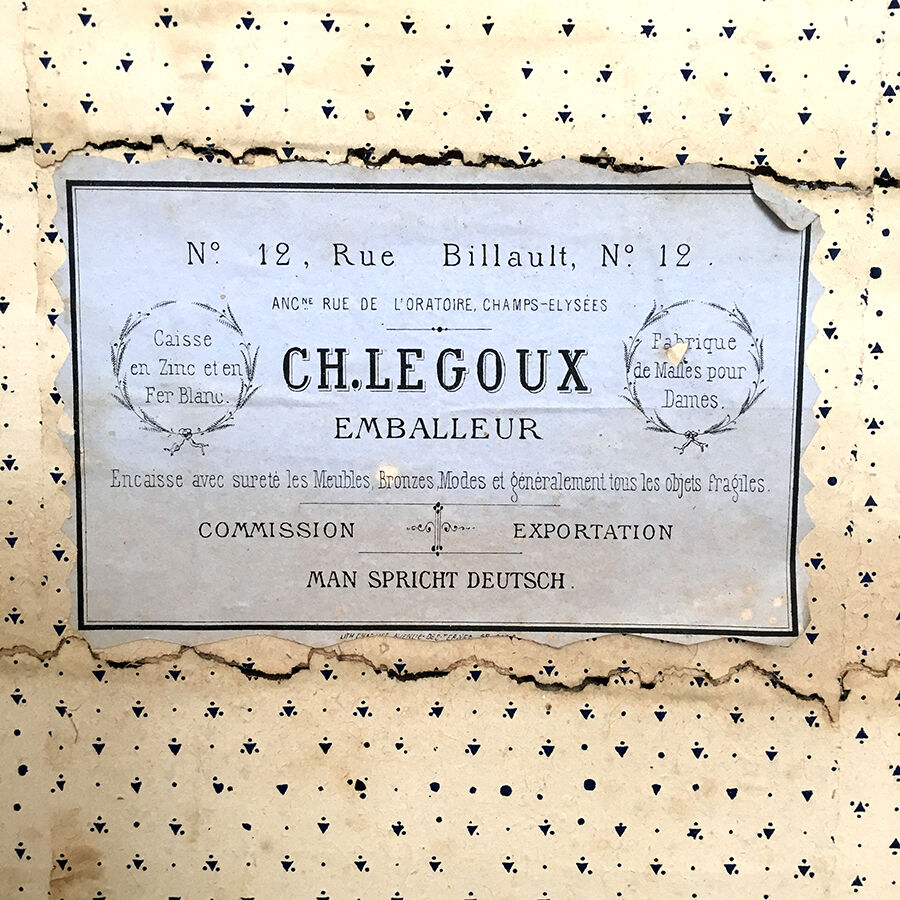 19th end wooden chest