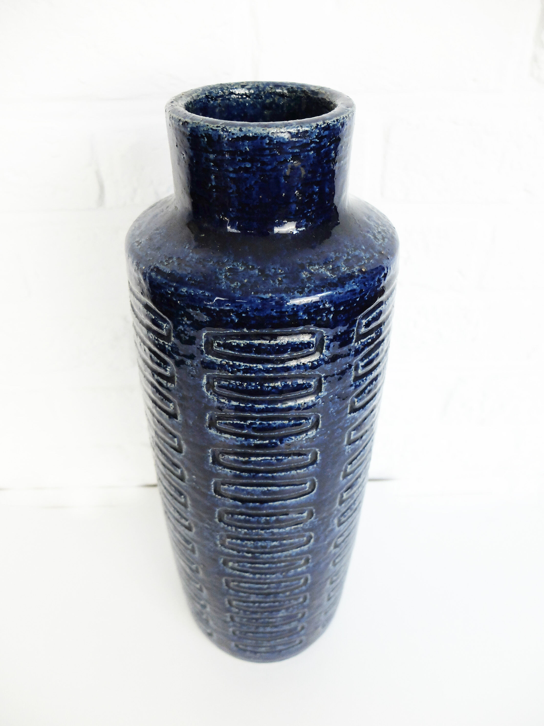 Ceramic vase C15 in cobalt blue Per Linnemann-Schmidt for Palshus, Denmark, 1960s