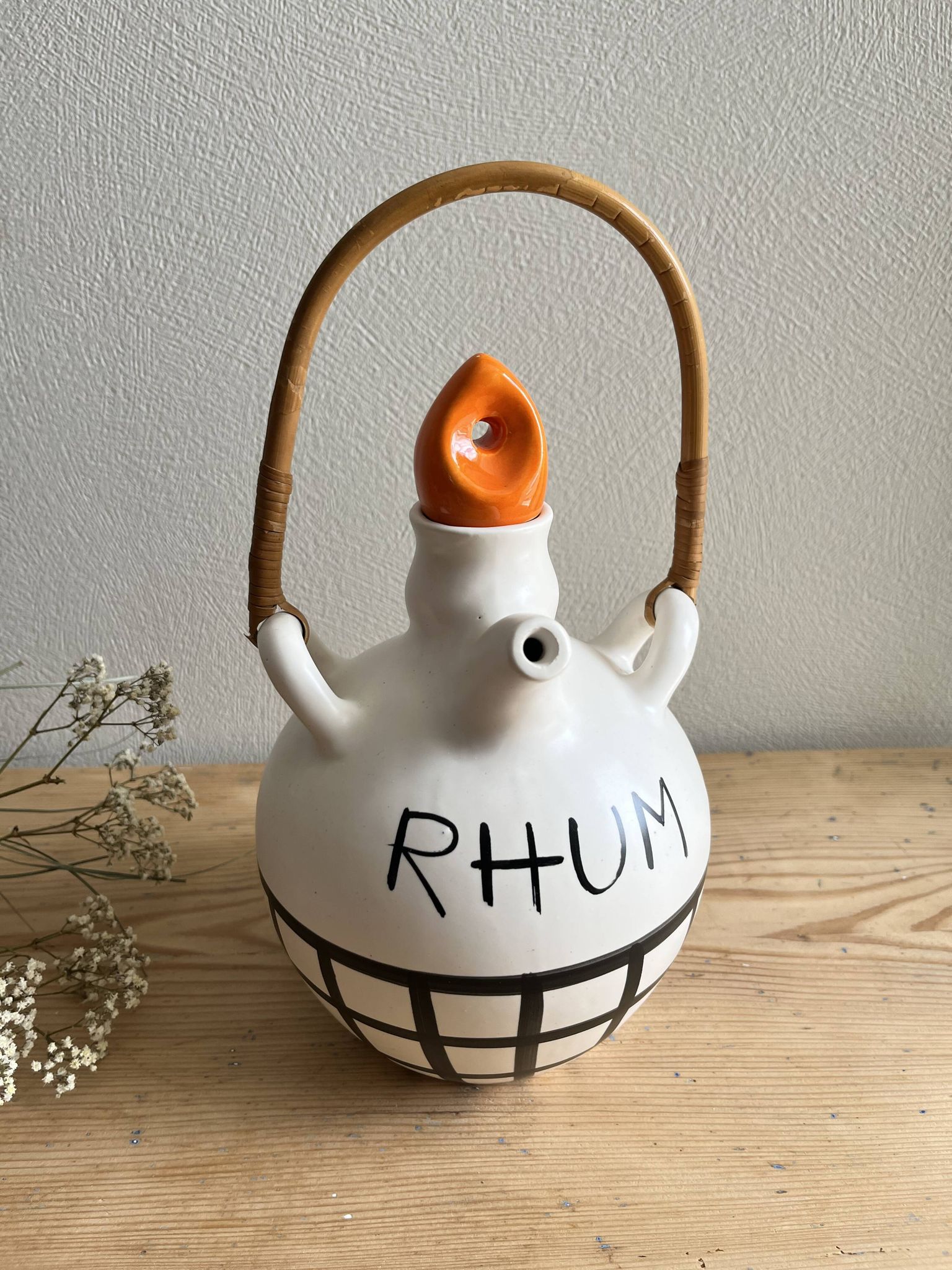 Lili Voltz Vintage Ceramic Rum Bottle