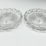Pair of crystal bowls signed Baccarat – Diameter 13 cm