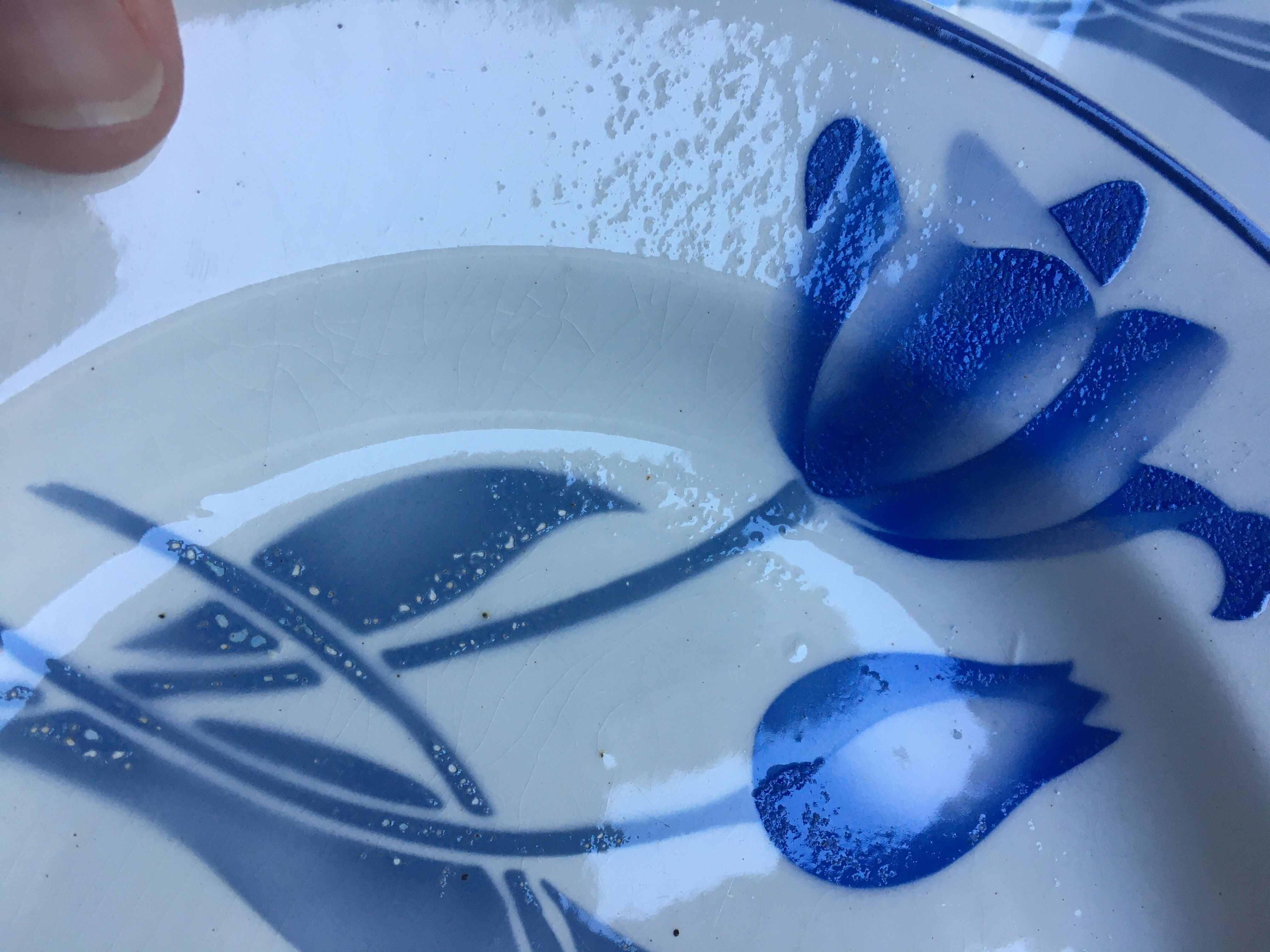 Set of 6 deep plates, Simone Moulin des Loups model