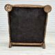 1950s, Danish armchair, furniture wool, solid carved oak wood.