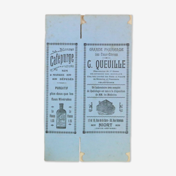 Ancienne boite en carton de médicament de pharmacie, 1920/1930