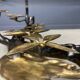 Bronze bonsai coffee table by Willy Daro, 1970s