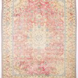 9x12 Pale Red & Cream Classic Persian Rug, 279x374Cm