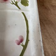 Vide-poche ou Porte-peigne Sarreguemines Art Nouveau