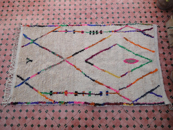 Carpet Berber azilal 207 x 116 cm