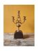 Three-light candelabra in brass, spelter, and marble - French Napoleon torch