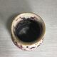 Vase boule grès émaillé beige coulures années 60 vintage