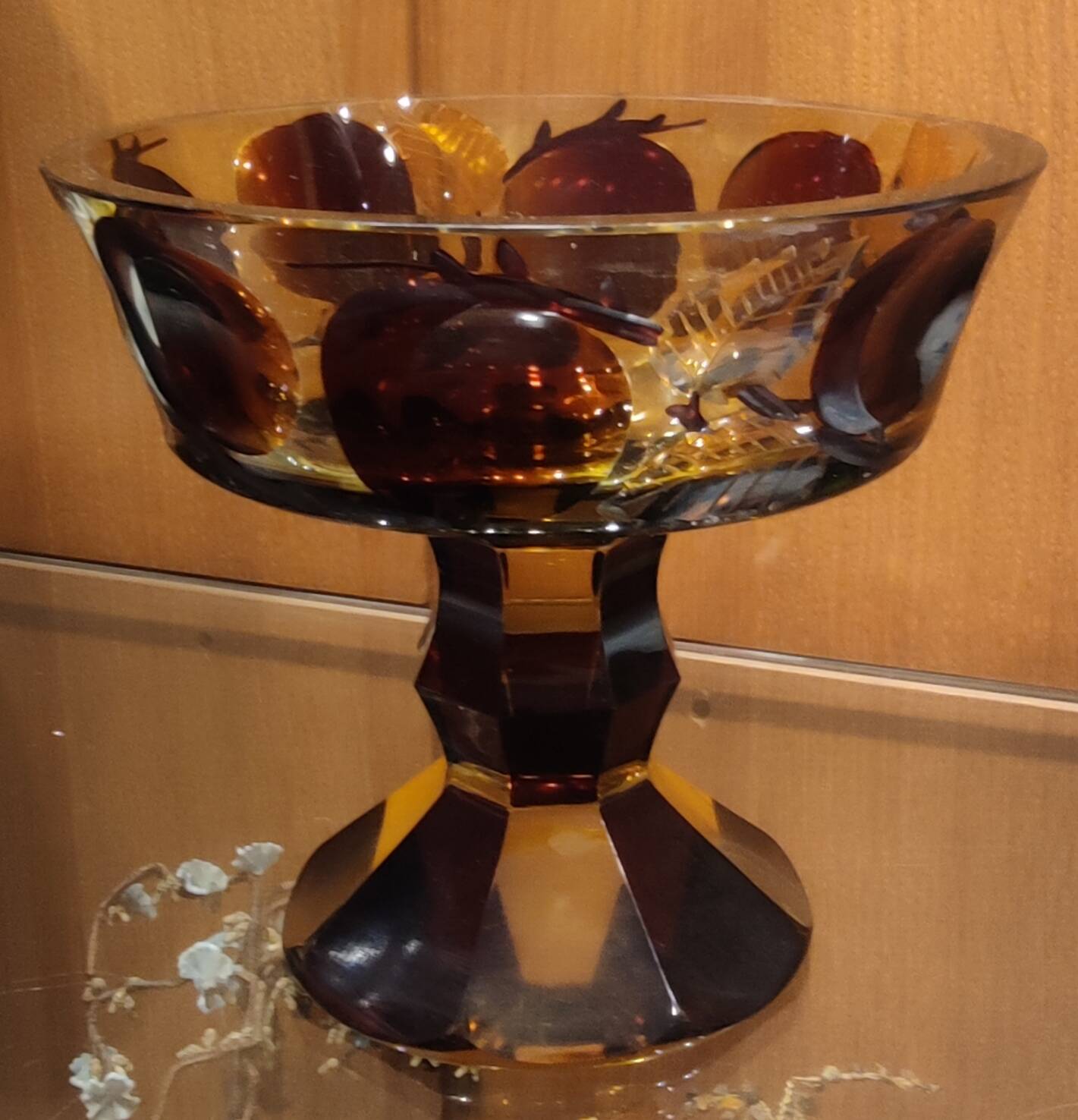 Old Bohemian Cut Crystal Cup