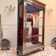 VITRINE DE PRÉSENTATION EN BOIS NOIRCI DE STYLE LOUIS XVI XIX EME SIÈC