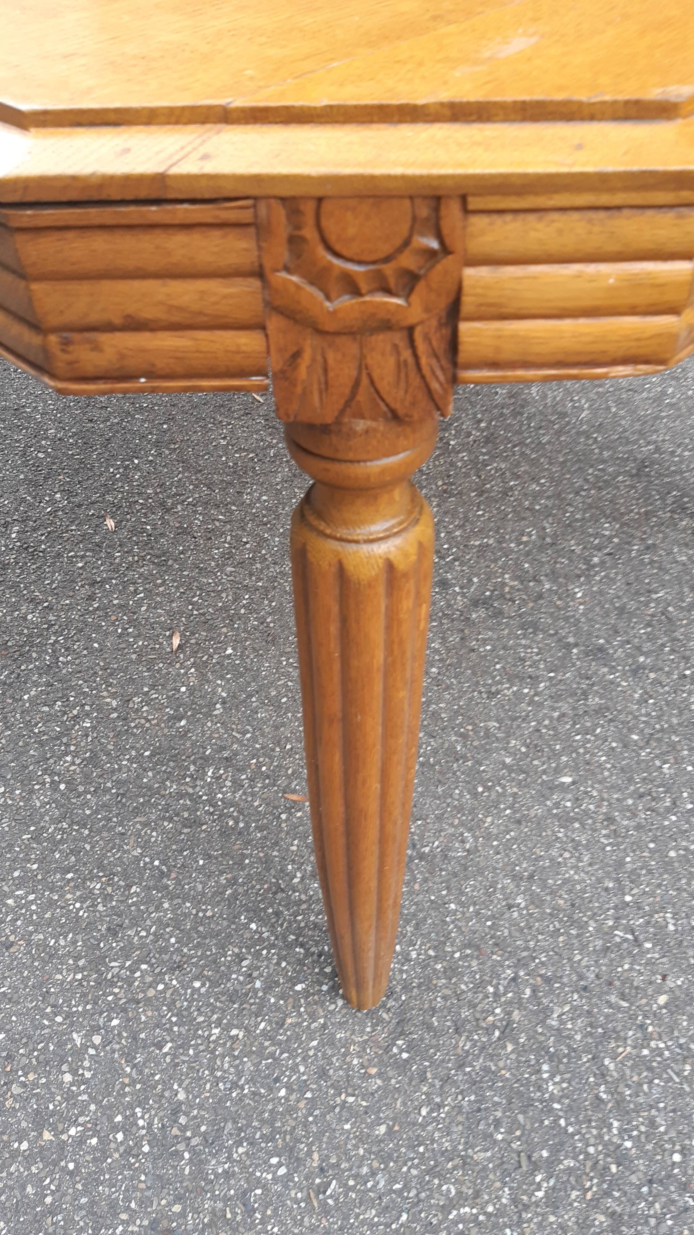 Solid oak art deco table