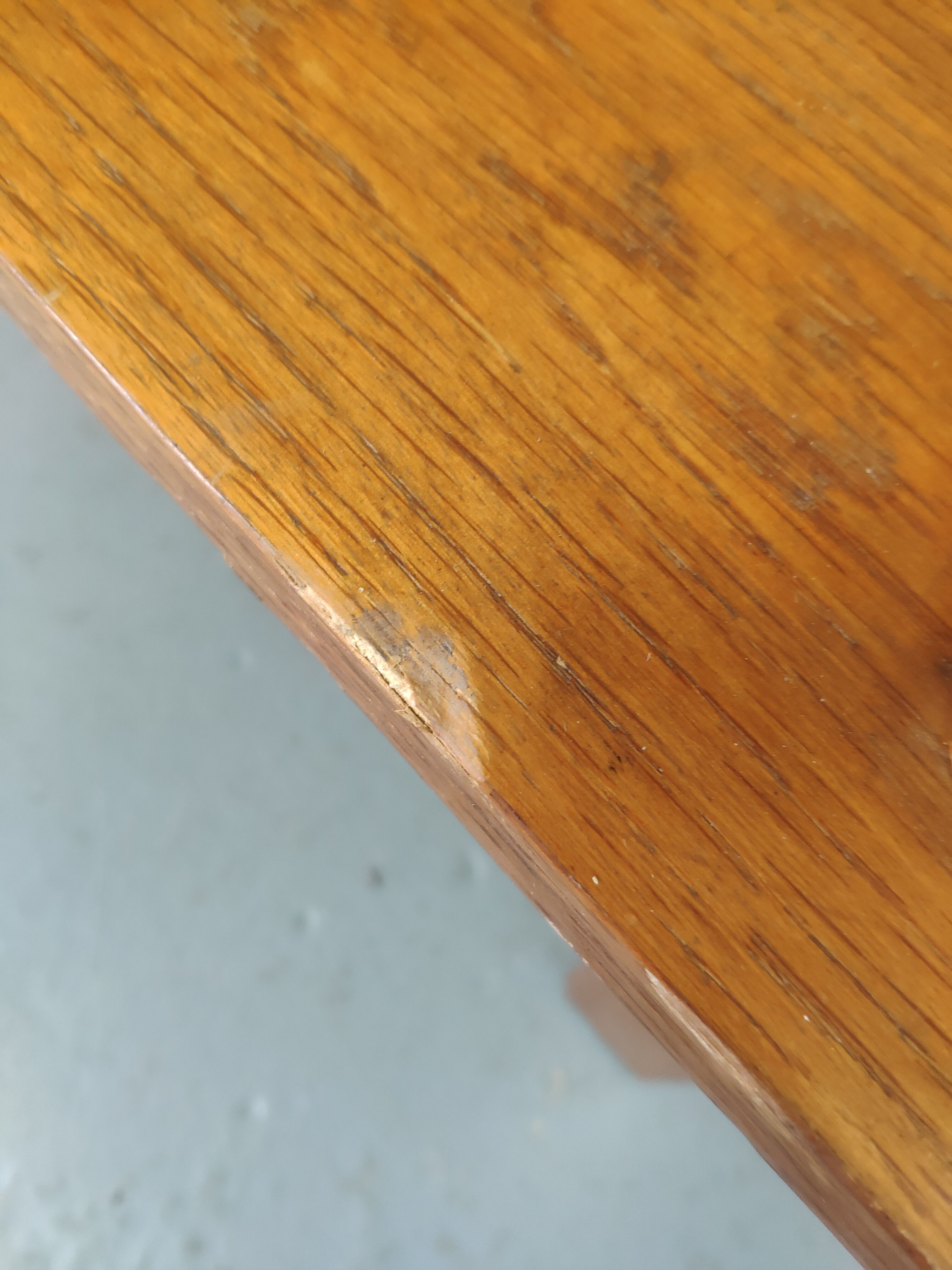 Wooden coffee table with top