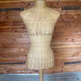 Vintage rattan mannequin