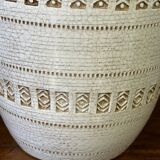 Jean Besnard (1889-1958) After, Cracked Glaze Vase with Geometric Pattern Circa 1940