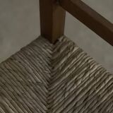 Rustic straw chair