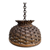 Vintage rattan ceiling light