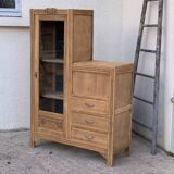 Art Deco asymmetrical glass Parisian wardrobe 1930