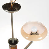 1950s art deco chandelier, Spółdzielnia Pracy Metal Kraków, Poland