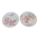 2 Compotiers Choisy le Roi Avellan Boulenger ironstone floral decoration red