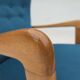 1970s, Danish armchair by Fritz Hansen, furniture wool, beech wood.
