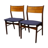 A pair of vintage teak dinning chairs