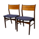 Paire de chaises à manger en teck vintage