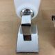 Pair of inda adjustable wall lamps, chrome and white opaline 70's
