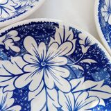5 soup plates with English skullcaps