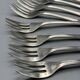 Set of 12 Christofle dessert forks made in France