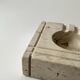 Travertine ashtray, E.Mari for Fratelli Manelli, design 1970
