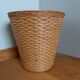 Wicker rattan wastepaper basket