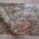 Large Aubusson-style wall tapestry with a gallant scene, 196 cm