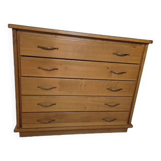 Solid wood chest of drawers