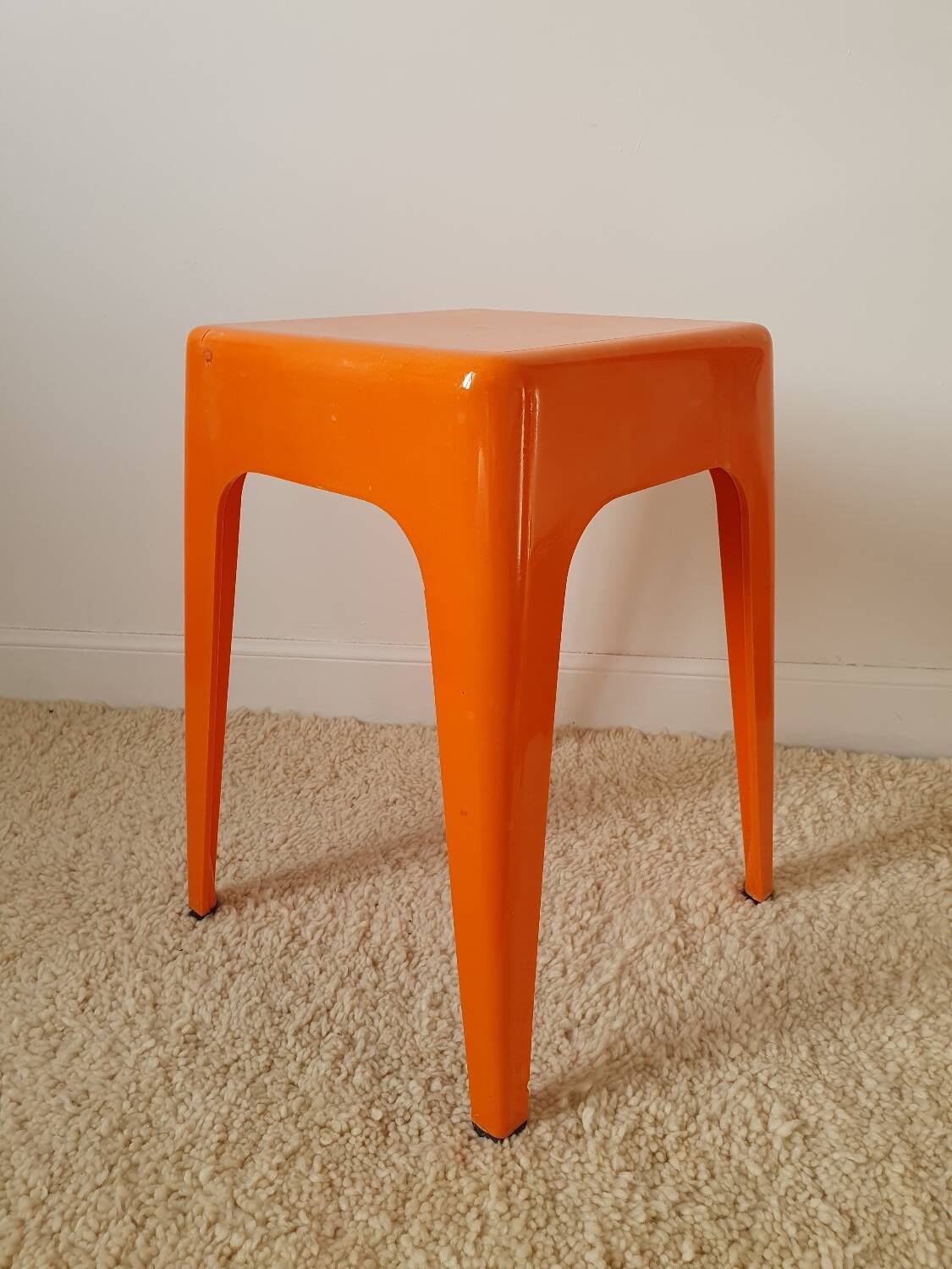 Ami square plastic stool 1960