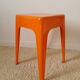 Tabouret carré Ami en plastique 1960