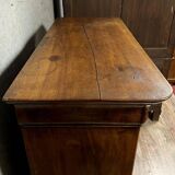 Louis Philippe period secretary with double ogee in walnut circa 1830