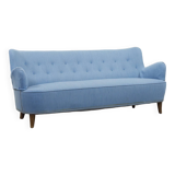 Swedish modern elegant Carl Malmsten sofa 'Samsas' by OH Sjögren, 1960's