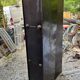 Duo of metal lockers with flaps