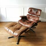 Rosewood lounge chair ensemble, Charles and Ray Eames, 1970