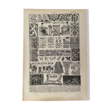 Lithographie sur la broderie de 1923