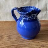 Small blue pitcher
