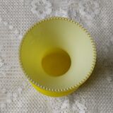 Yellow opaline vintage vase