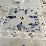 Hand-embroidered tablecloth