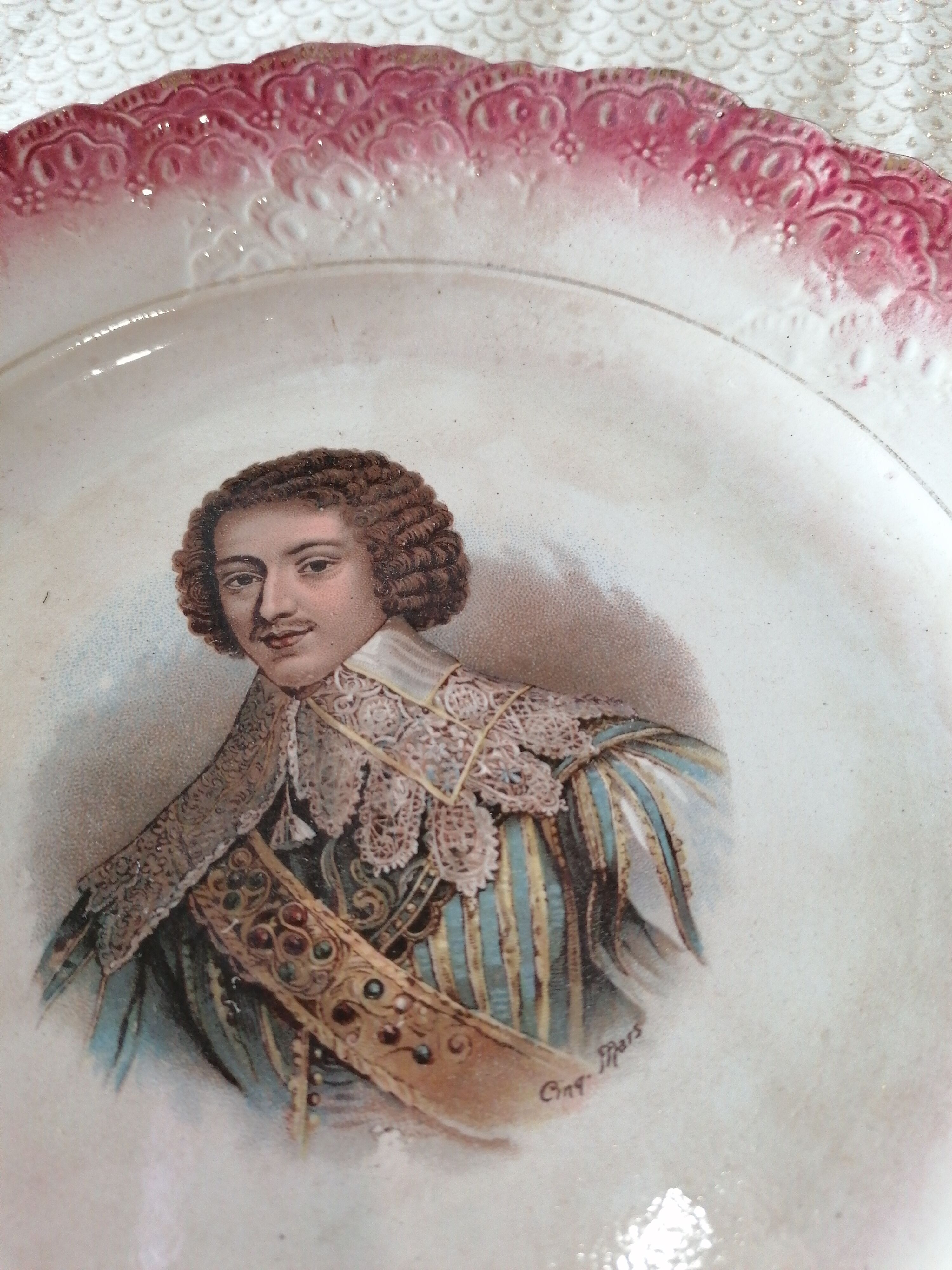 Old earthenware plate