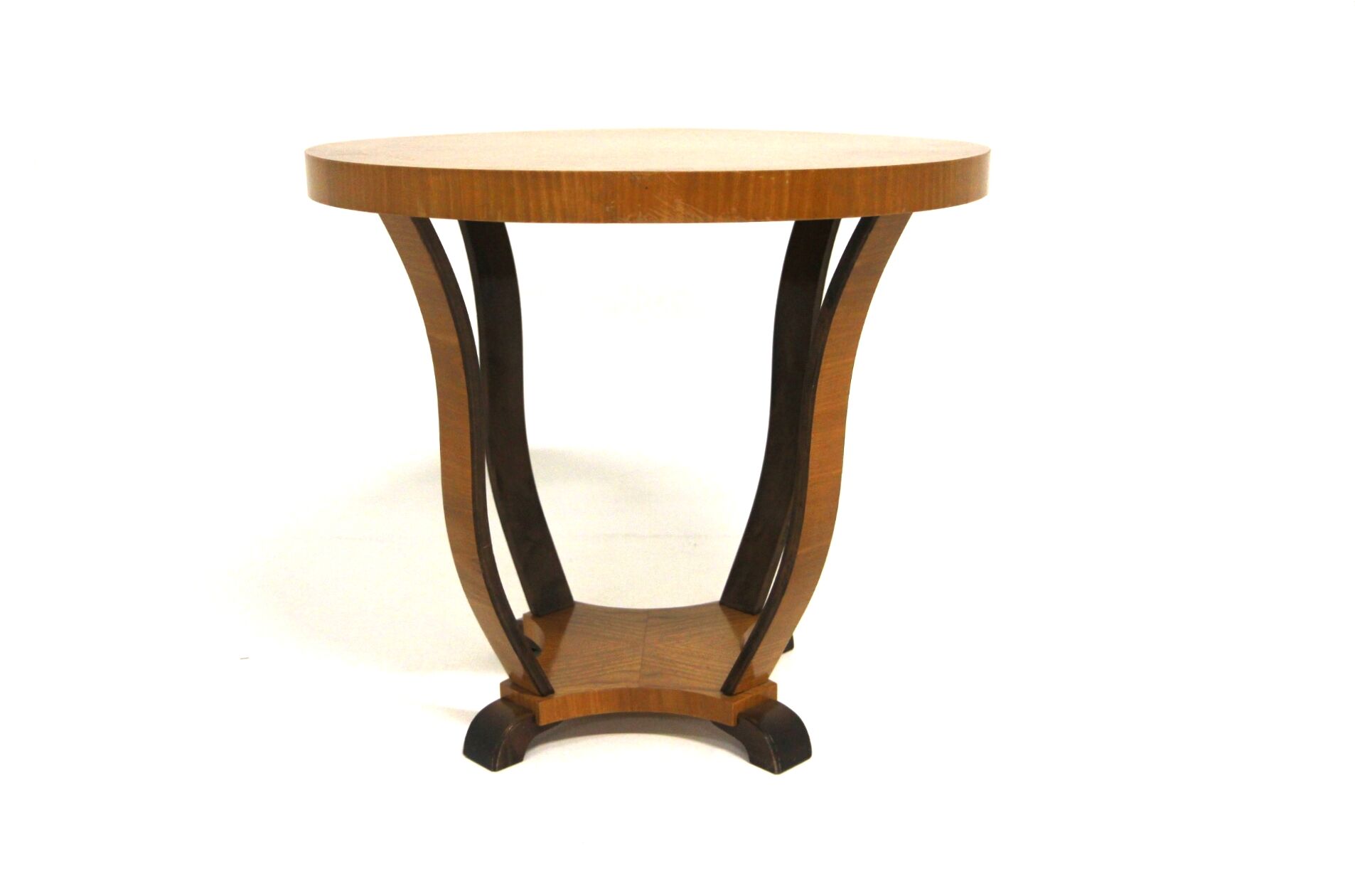 Table basse en orme, Swedish Modern, Suède, 1930